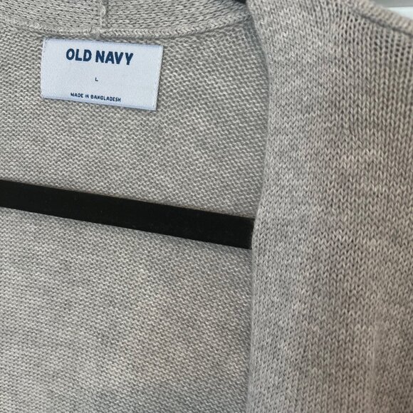 NWT Old Navy Women Size Large Heather Gray Open Front Long Line Cardigan Sweater - Picture 4 of 7